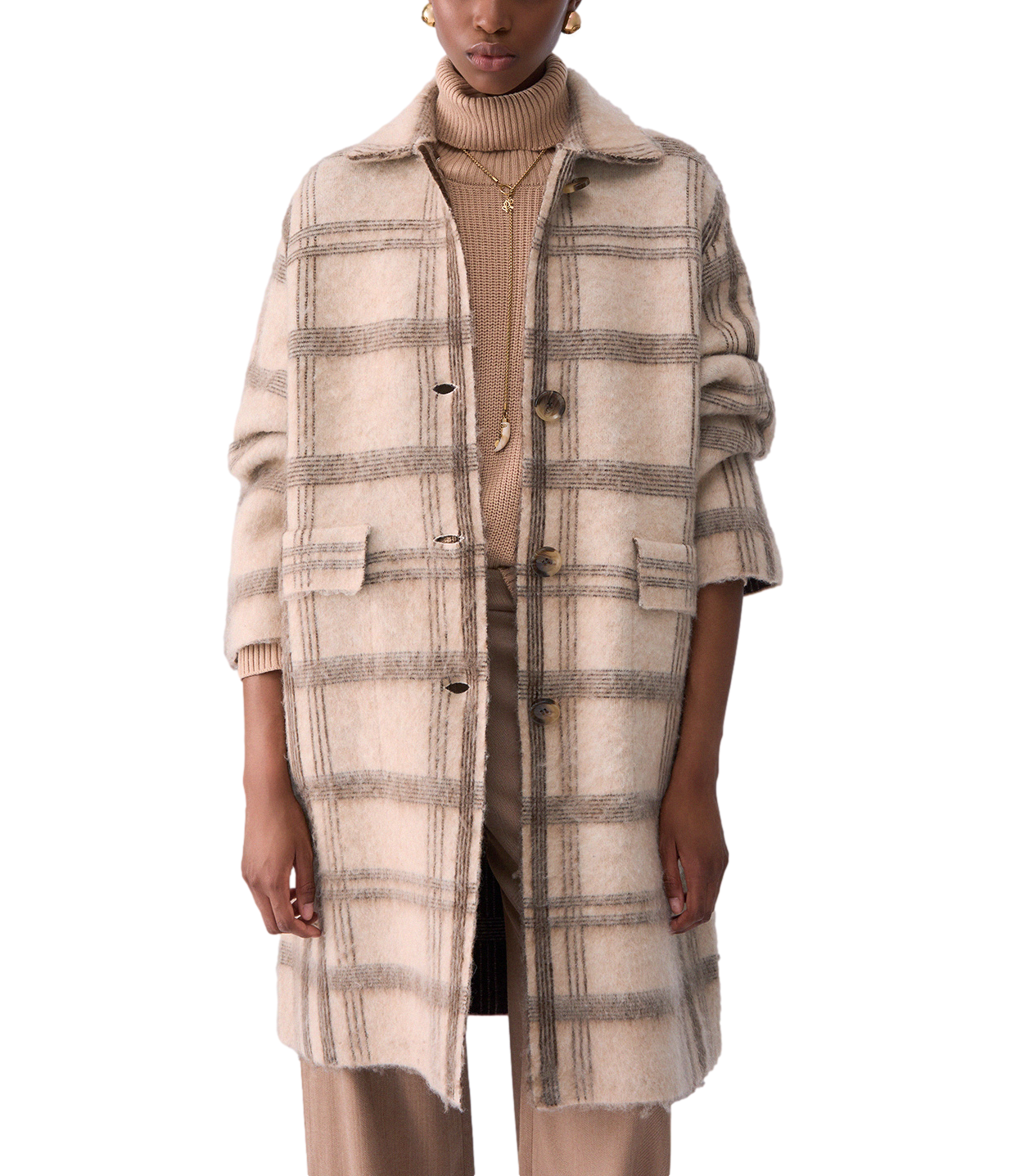 Liu jo Cappotto da Donna - Jacq Brown Check - Wf6190ma49s