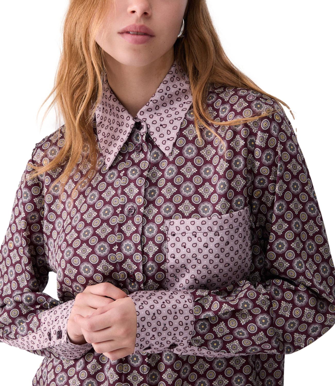 Liu jo Camicia da Donna - Big Auberg Geom/sm L - Wf6198ts531
