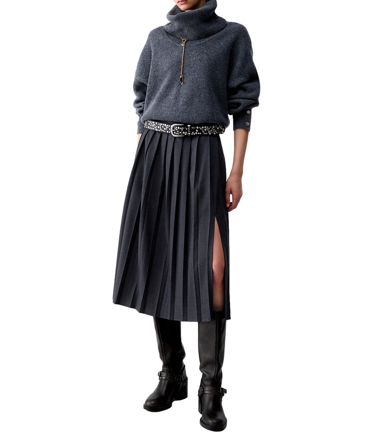 Liu jo Gonna da Donna - Dark Grey Melange - Wf6308t743a