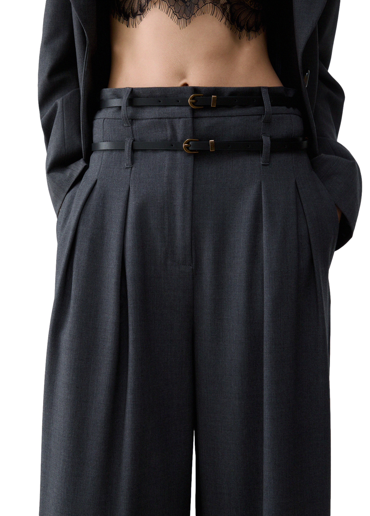 Liu jo Pantalone da Donna - Dark Grey Melange - Wf6309t743a