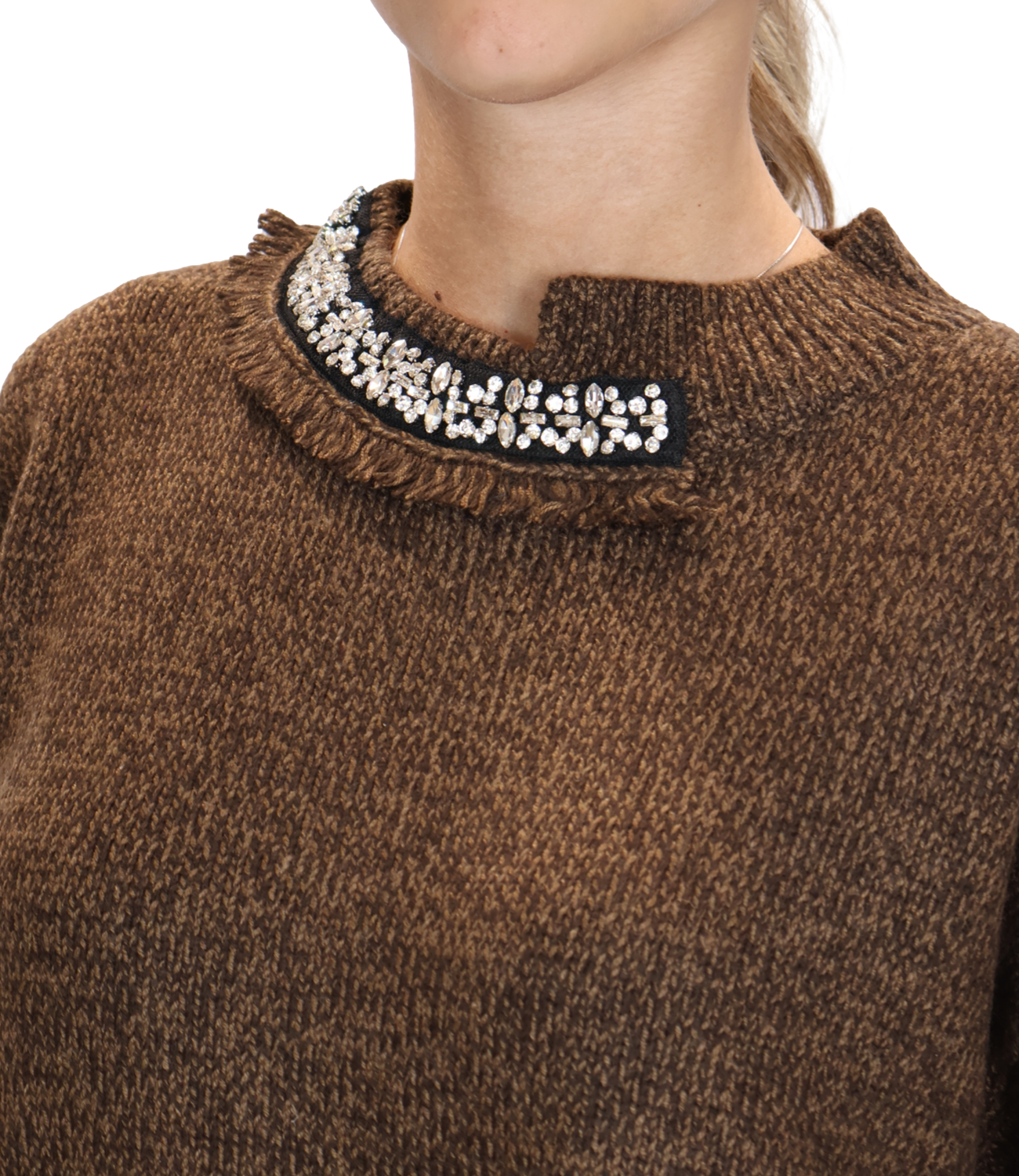 Liu jo Maglia da Donna - Brown Mouline - Wf6383ma27s