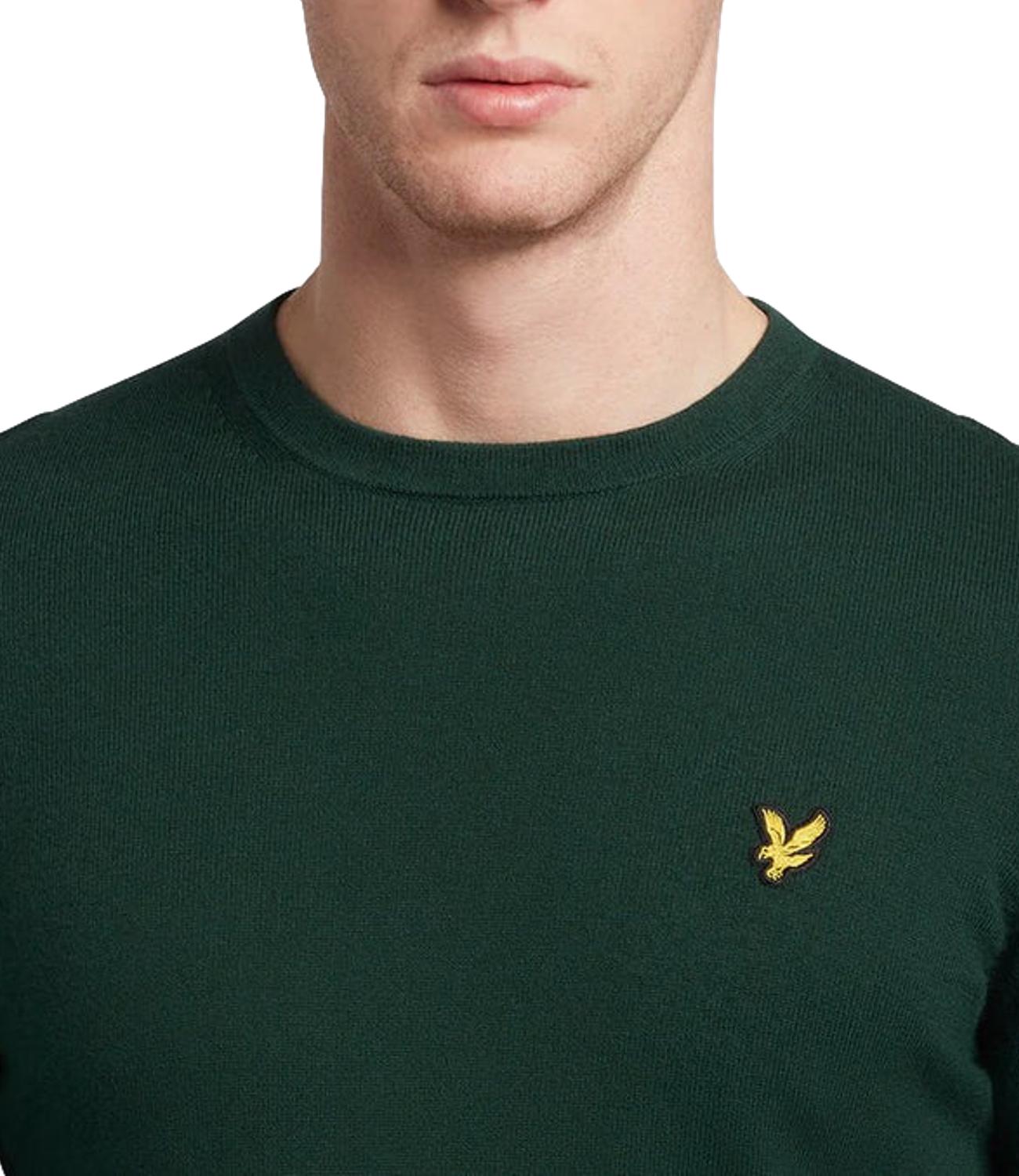 Lyle & Scott Maglia da Uomo - Dark Green - 263mlskn2110vc