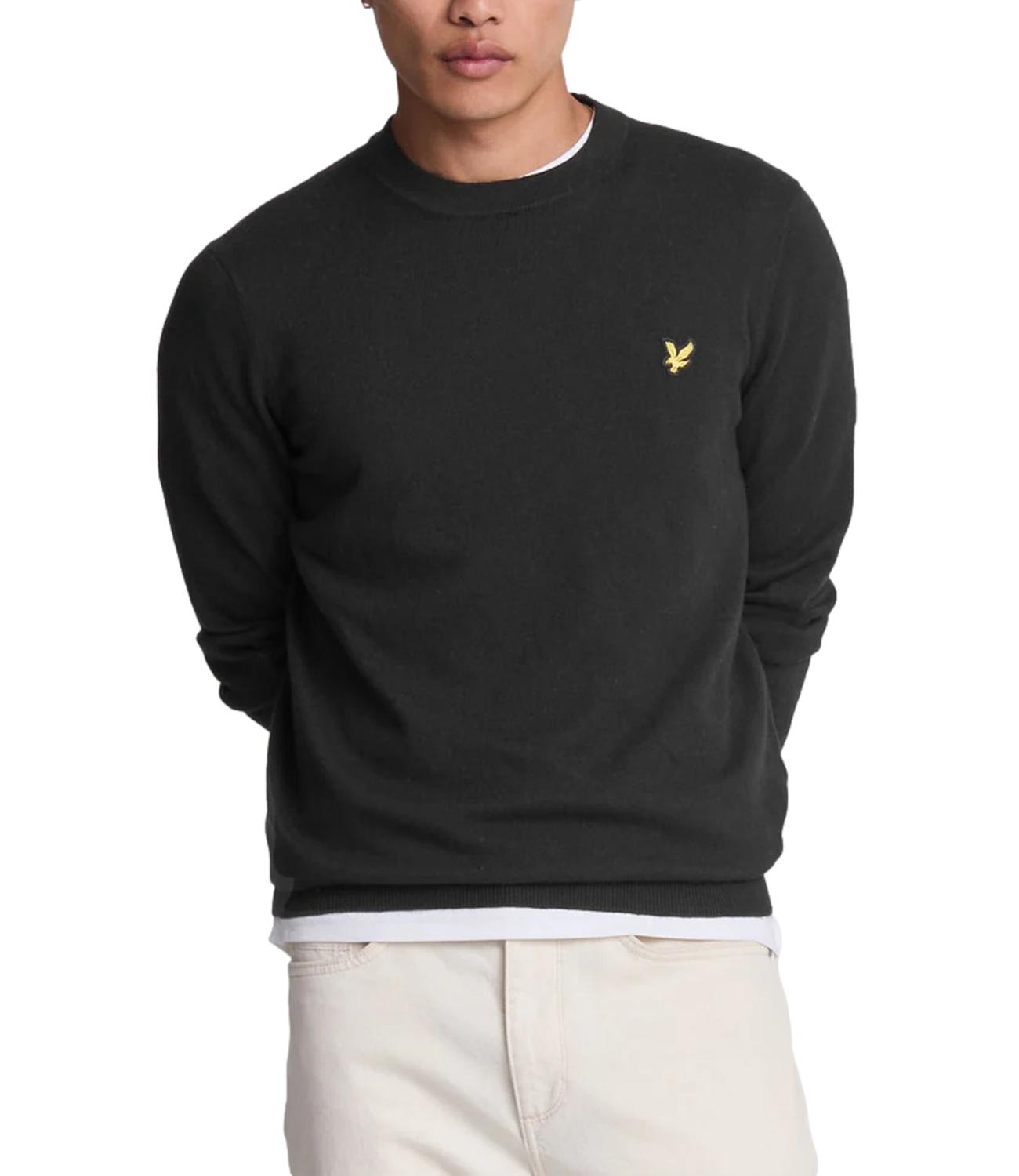 Lyle & Scott Maglia da Uomo - Jet Black - 263mlskn2110vc