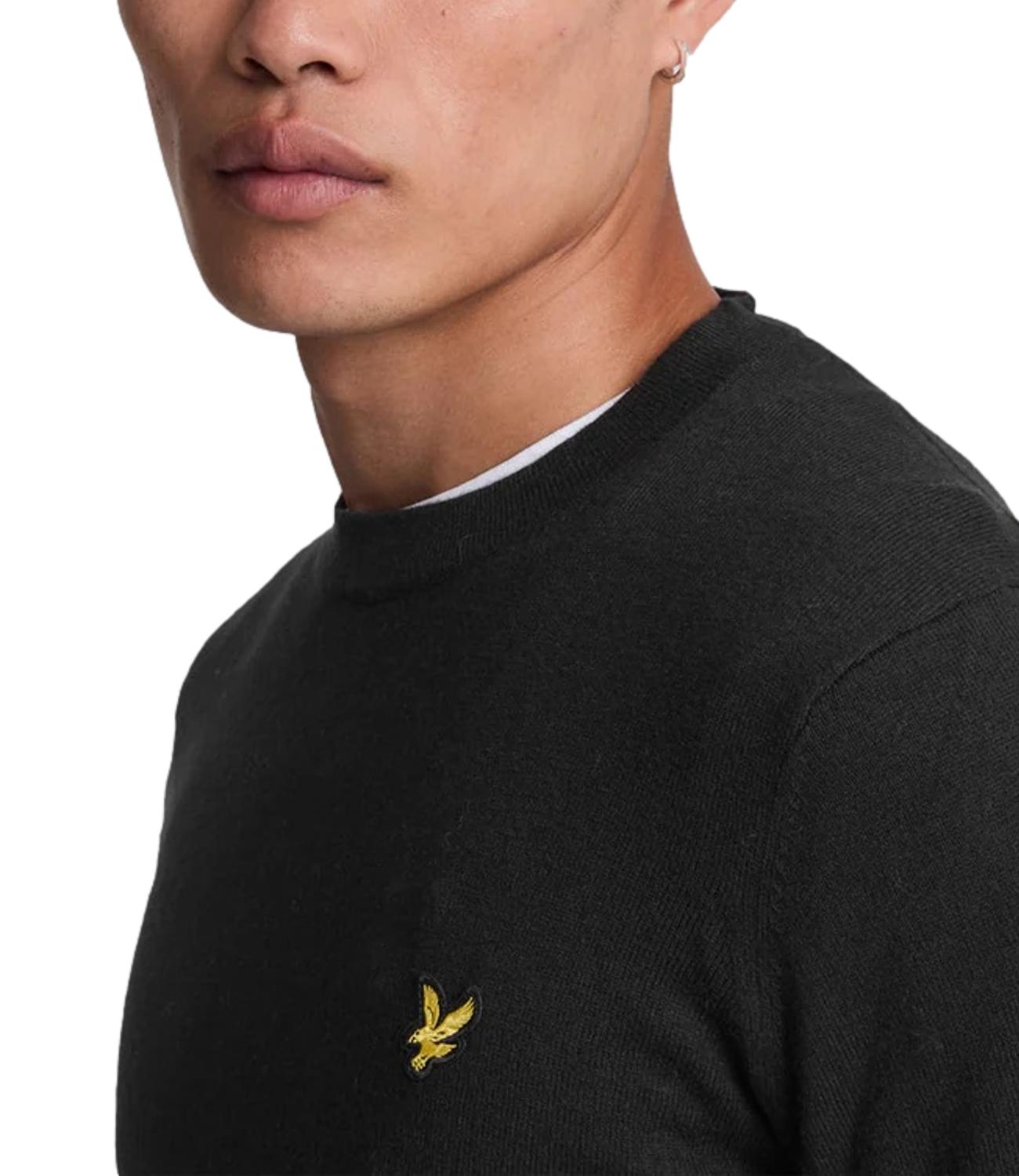 Lyle & Scott Maglia da Uomo - Jet Black - 263mlskn2110vc