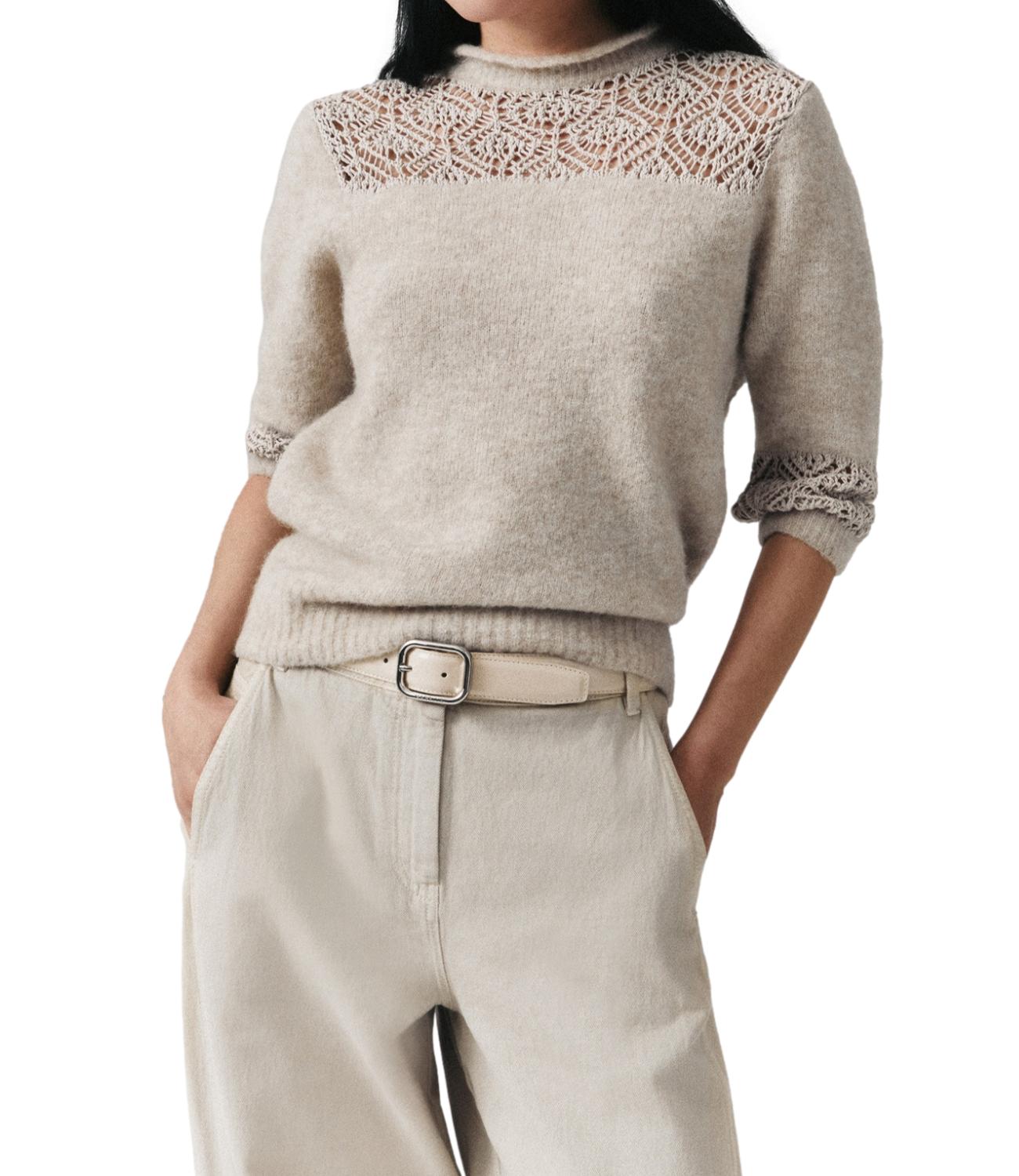 Marella Monochrome Maglia da Donna - Tortora - 2623366225200