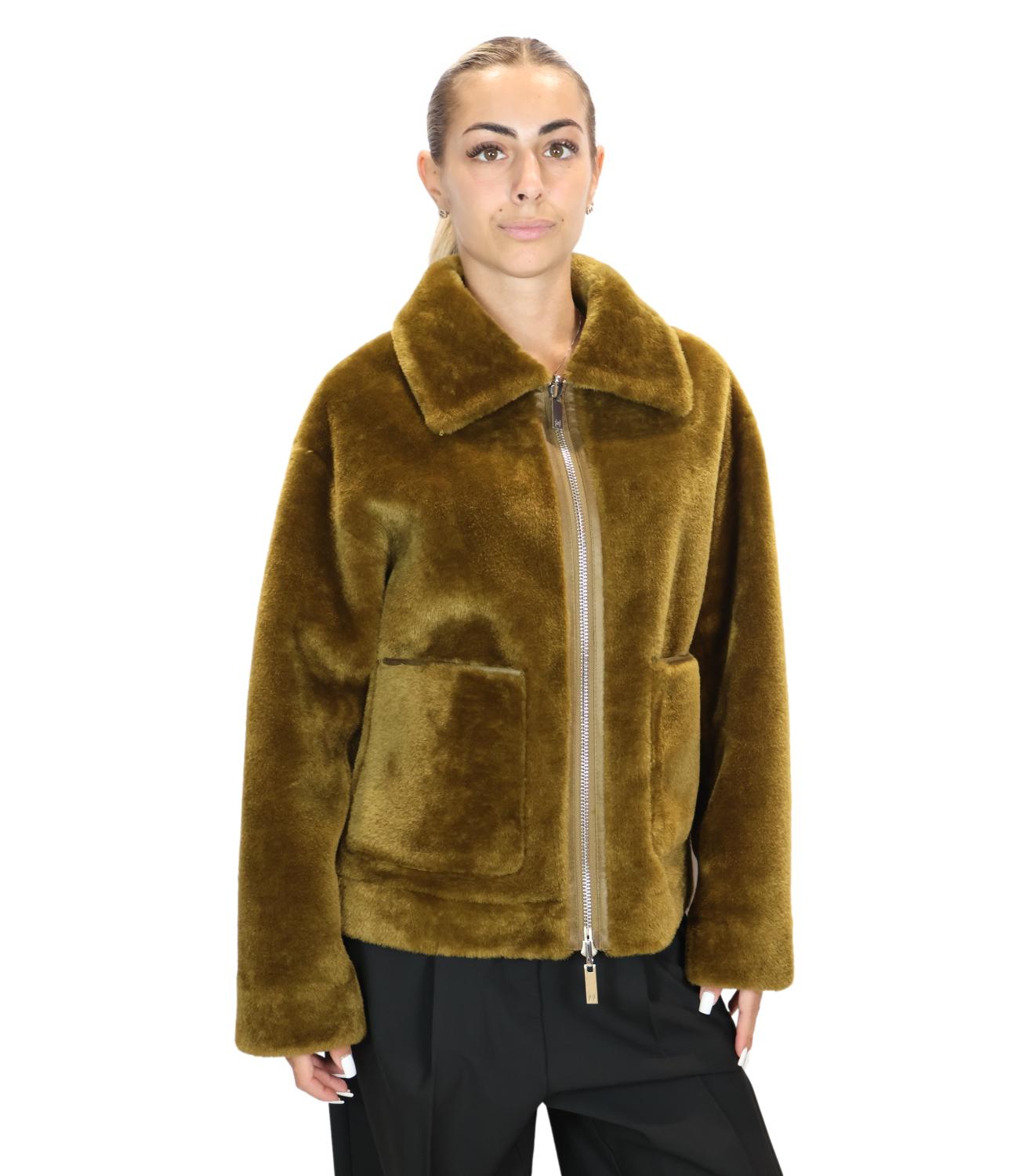 Marella Monochrome Giacca da Donna - Verde Olio - 2623456045200