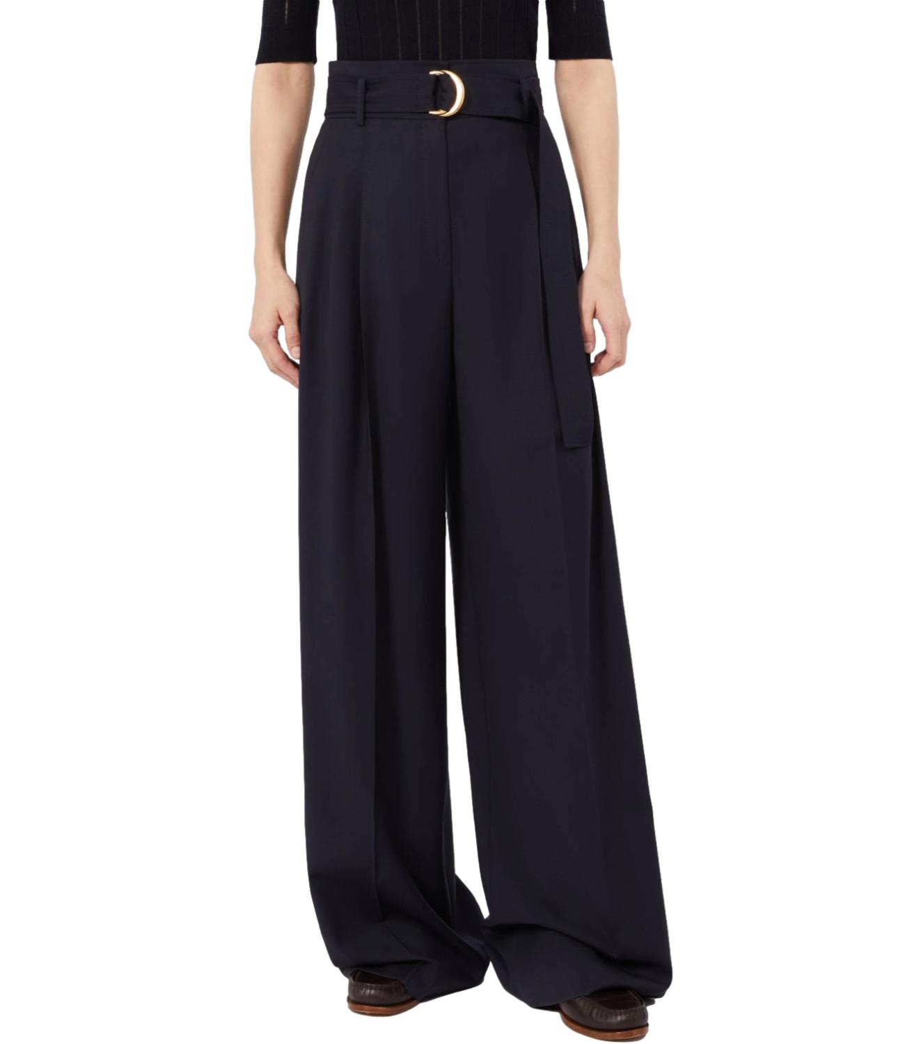 Max Mara Studio Pantalone da Donna - Blu - 2626136021600