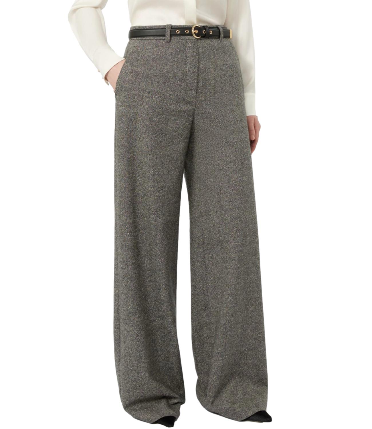 Max Mara Studio Pantalone da Donna - Bianco Nero - 2626136042600