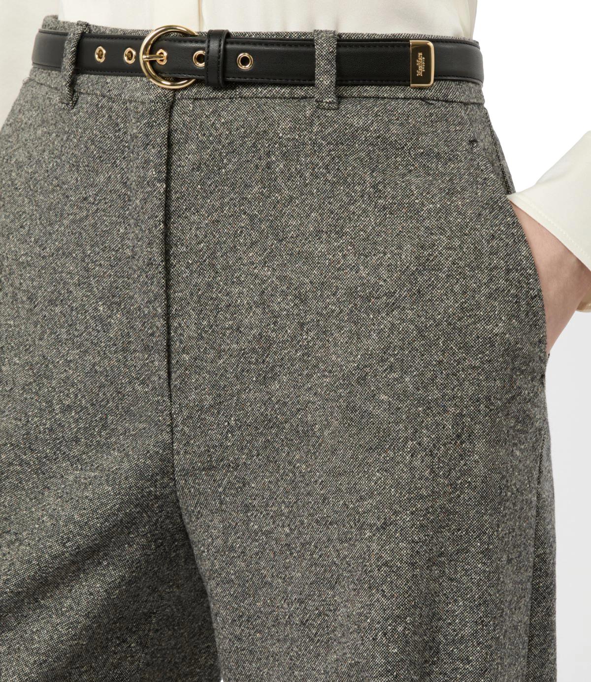 Max Mara Studio Pantalone da Donna - Bianco Nero - 2626136042600