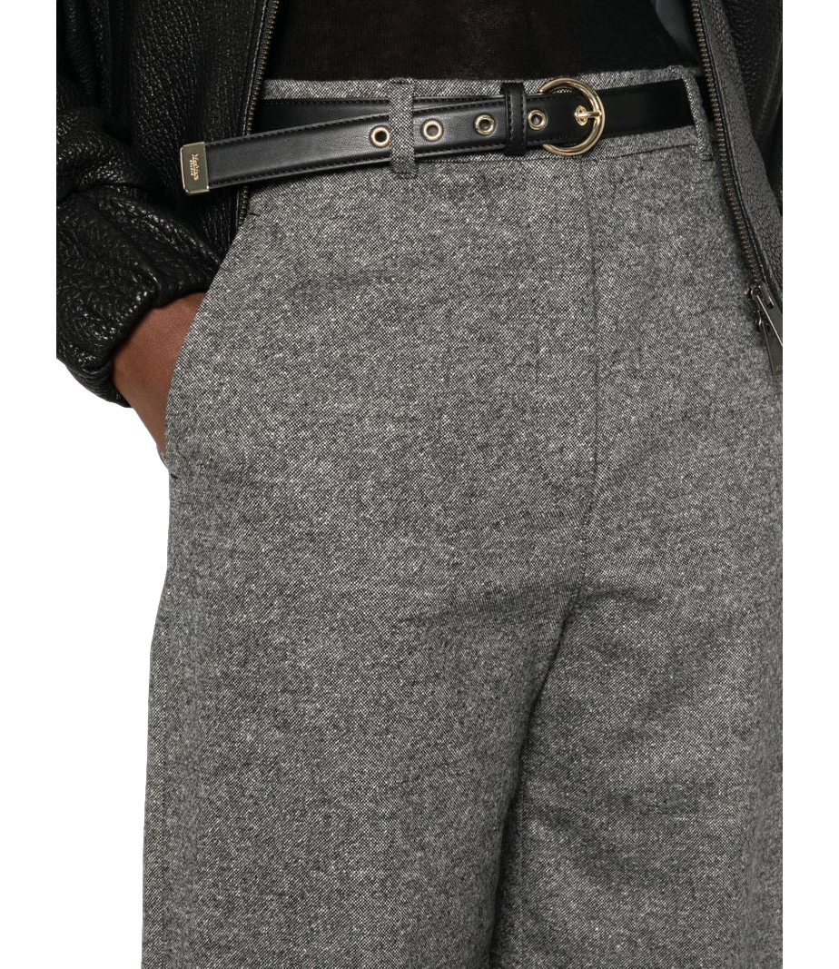 Mstamico pantalone grigio in lana donegal