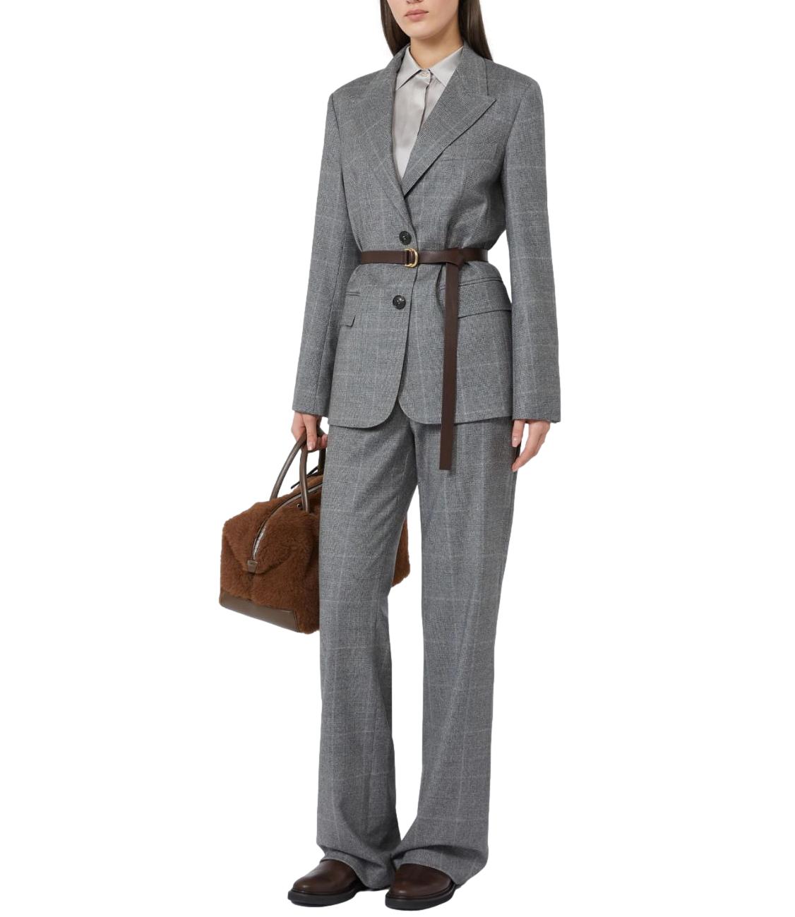 Max Mara Studio Pantalone da Donna - Grigio Scuro - 2626136082600