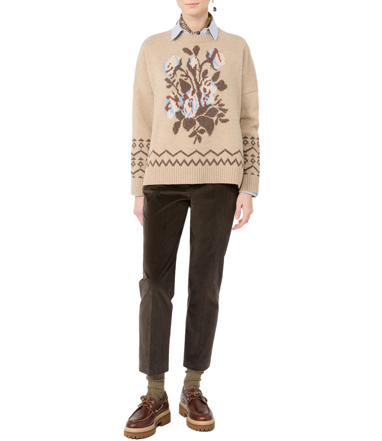 Max Mara Weekend Pantalone da Donna - Marrone Scuro - 2625136022600