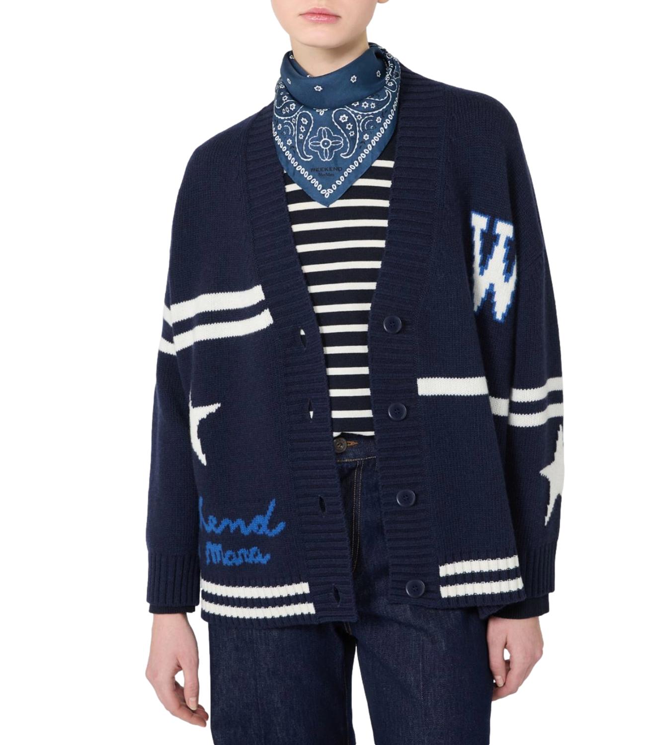 Max Mara Weekend Cardigan da Donna - Blu Marino - 2625346072600