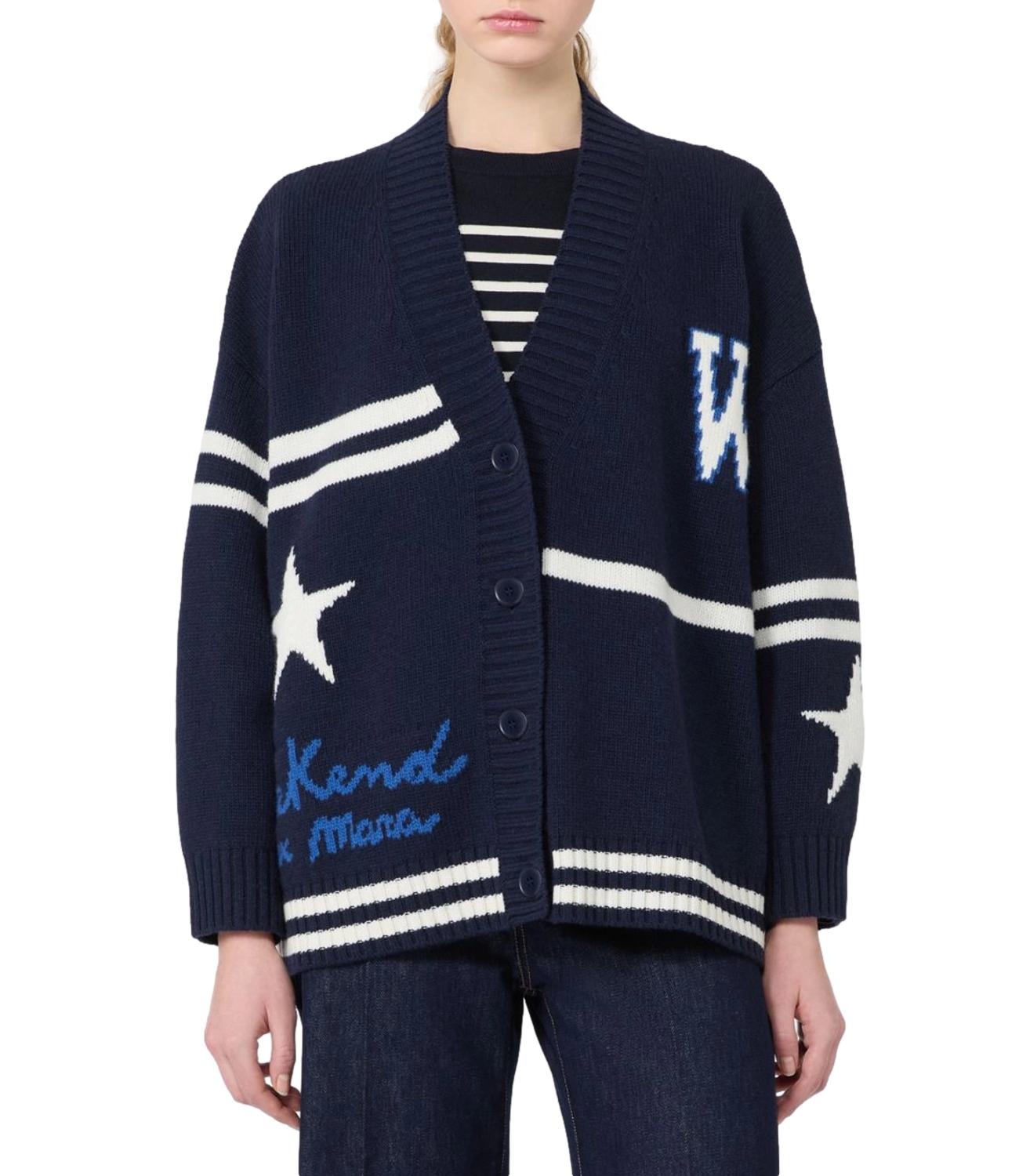 Max Mara Weekend Cardigan da Donna - Blu Marino - 2625346072600