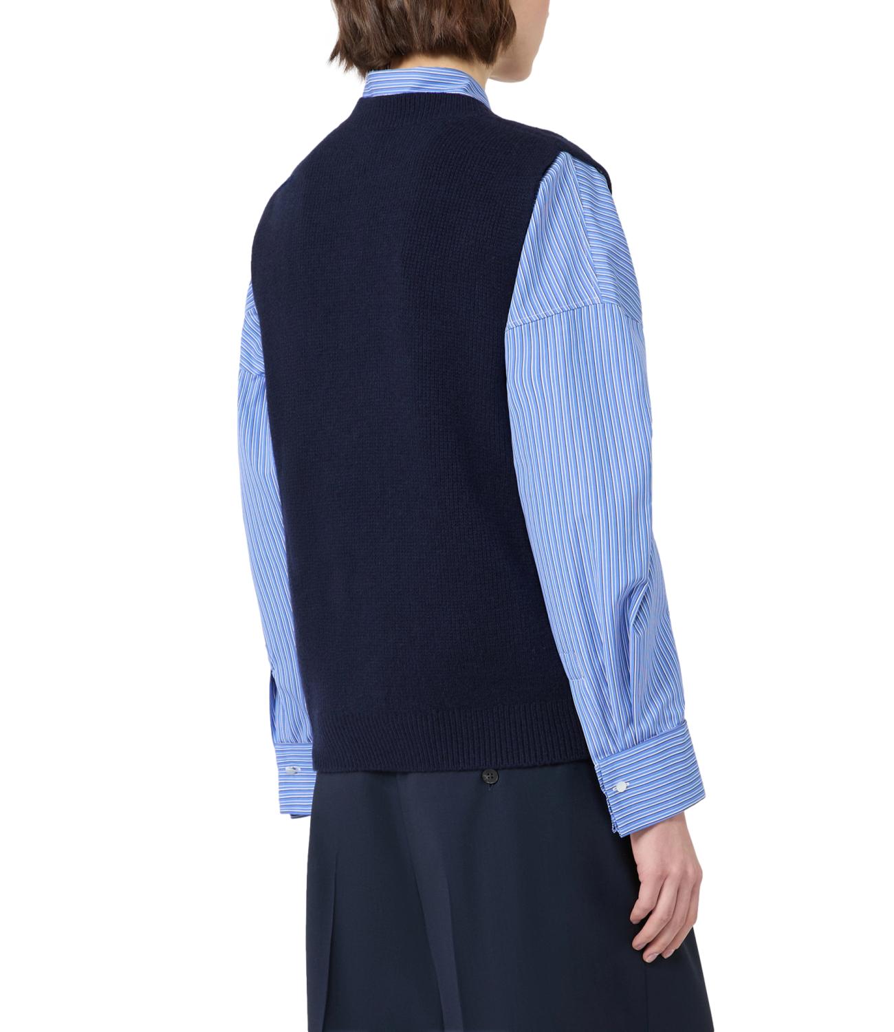Max Mara Weekend Gilet da Donna - Blu Marino - 2625356012600