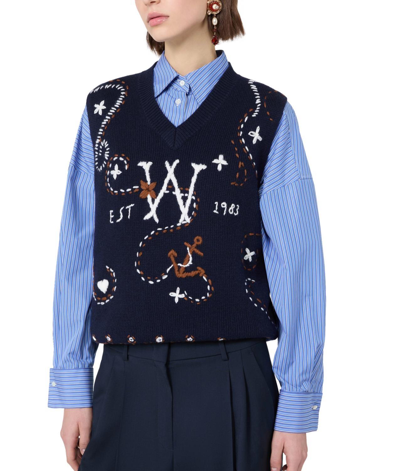 Max Mara Weekend Gilet da Donna - Blu Marino - 2625356012600