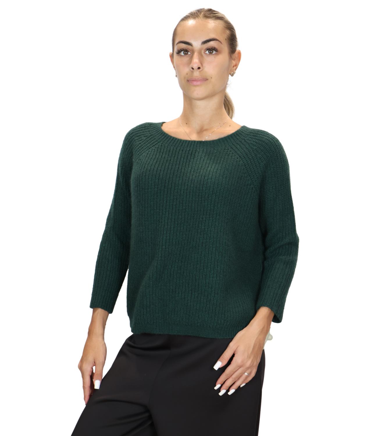 Max Mara Weekend Maglia da Donna - Verde Bosco - 2625366112600