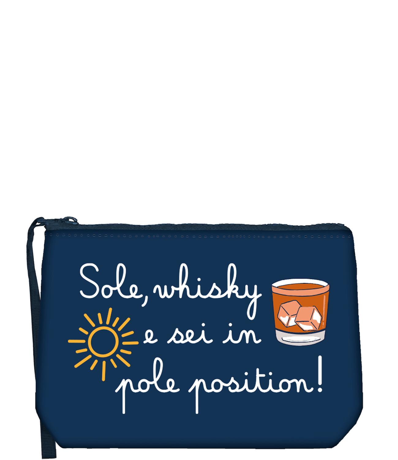 Pochette Mc2 Saint Barth Aline W stampa Sole, whisky e sei in pole position