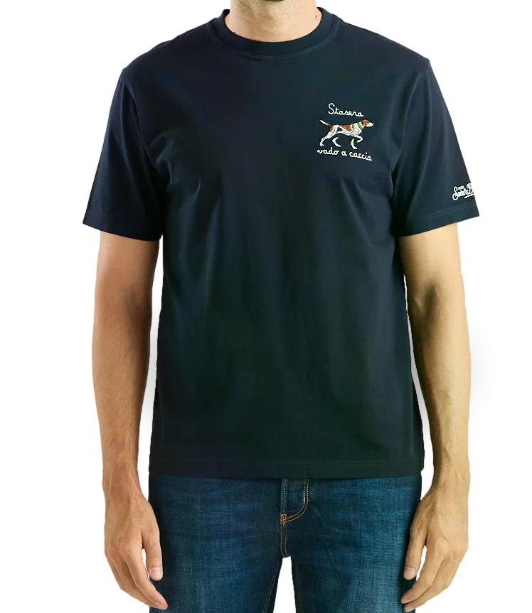 Mc2 Saint Barth T-Shirt da Uomo - Sera Caccia 61 Emb - Arn0001
