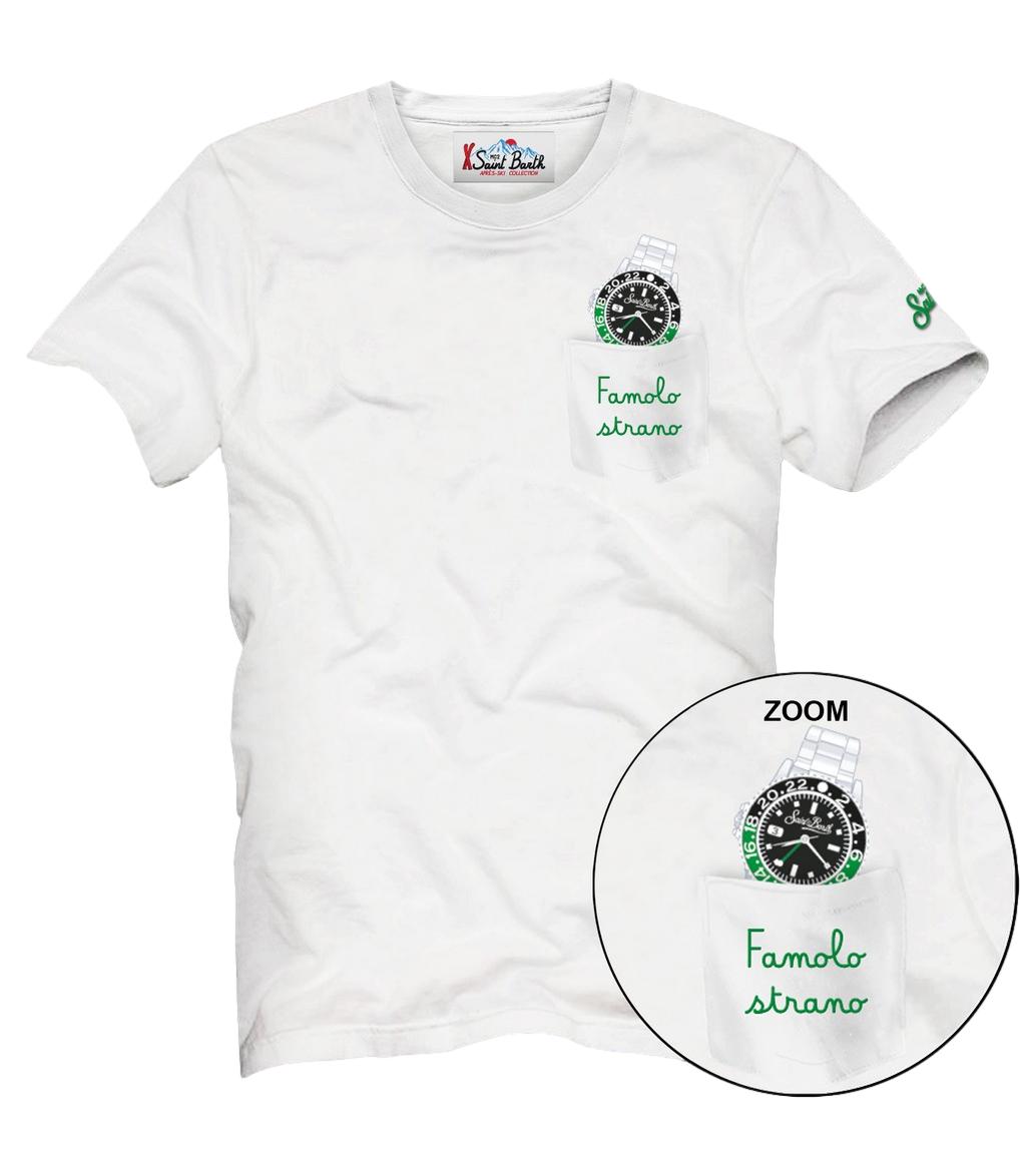 Mc2 Saint Barth T-Shirt da Uomo - Watch Strano 10 Emb - Conr0001