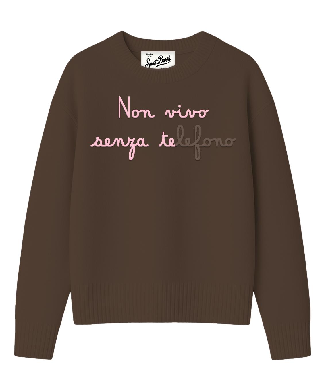 Mc2 Saint Barth Maglia da Donna - Non Vivo Senza Te 18 Emb - Tess001