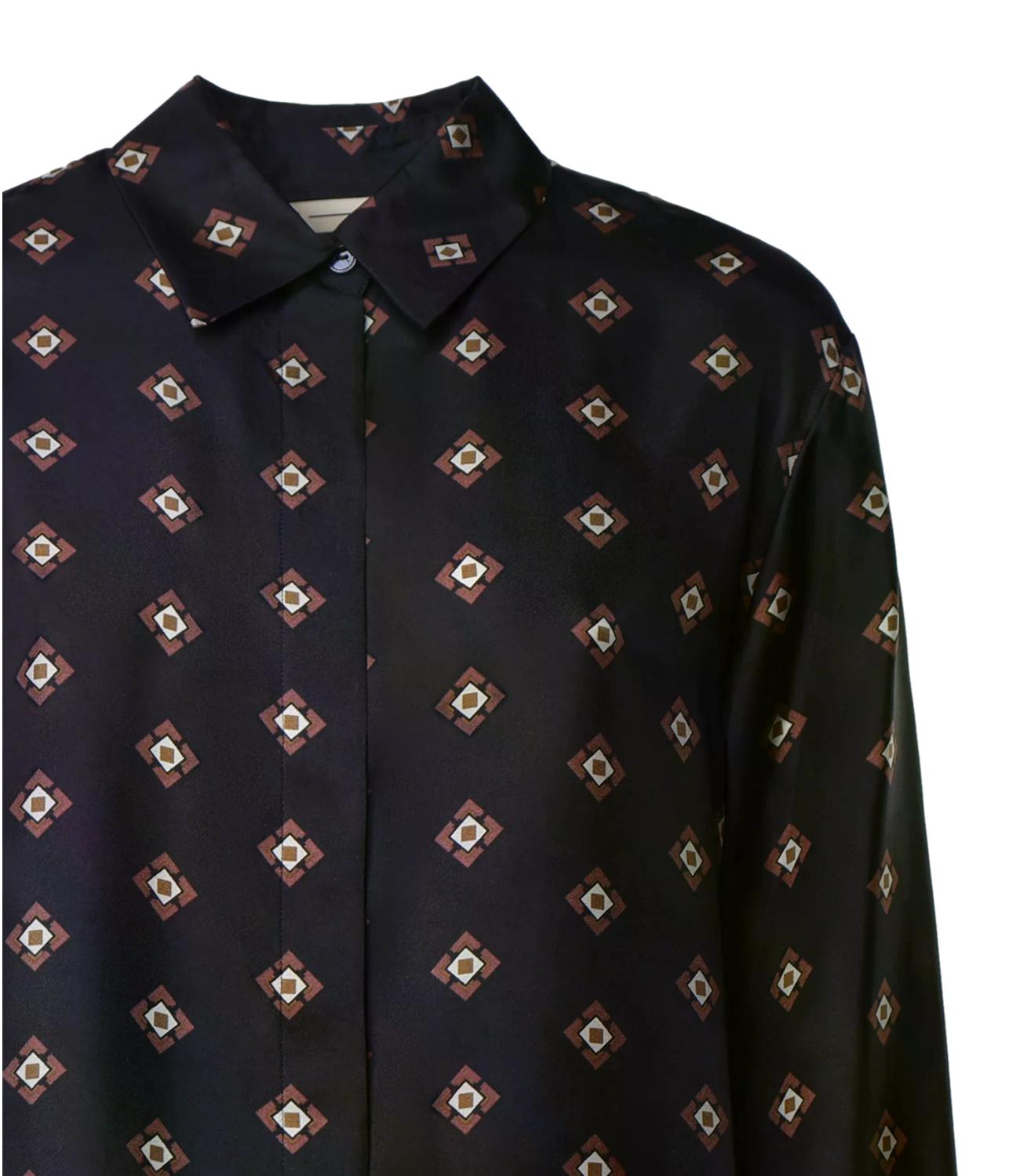 Mm Camicia da Donna - Blu Marino - 2626116017600
