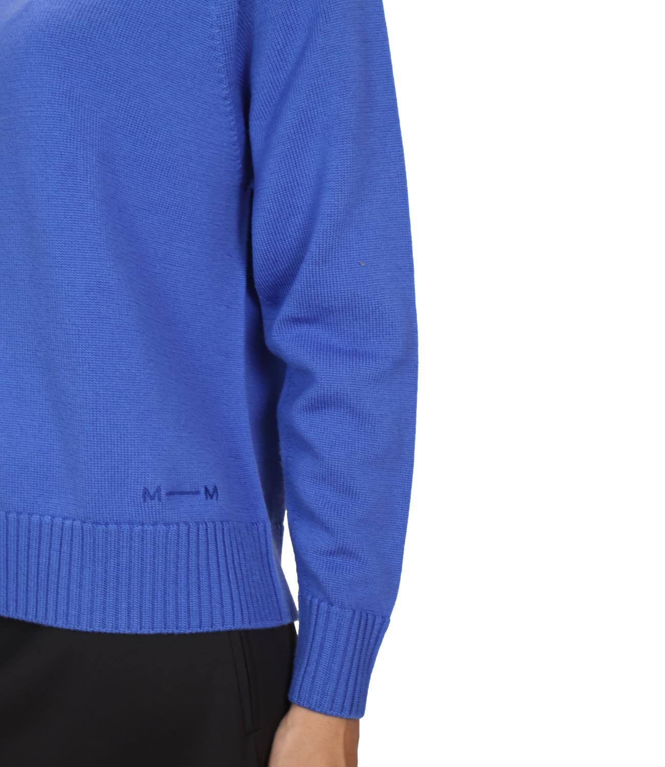 Mm Maglia da Donna - Blu Cina - 2626366138600