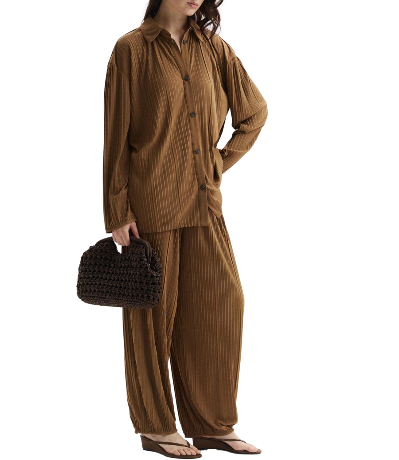 Mm Pantalone da Donna - Nocciola - 2626786157600