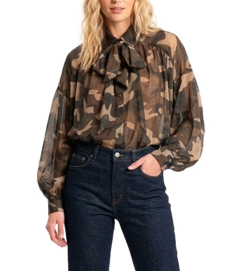 Motel Camicia da Donna - Verde Militare - C50467mo