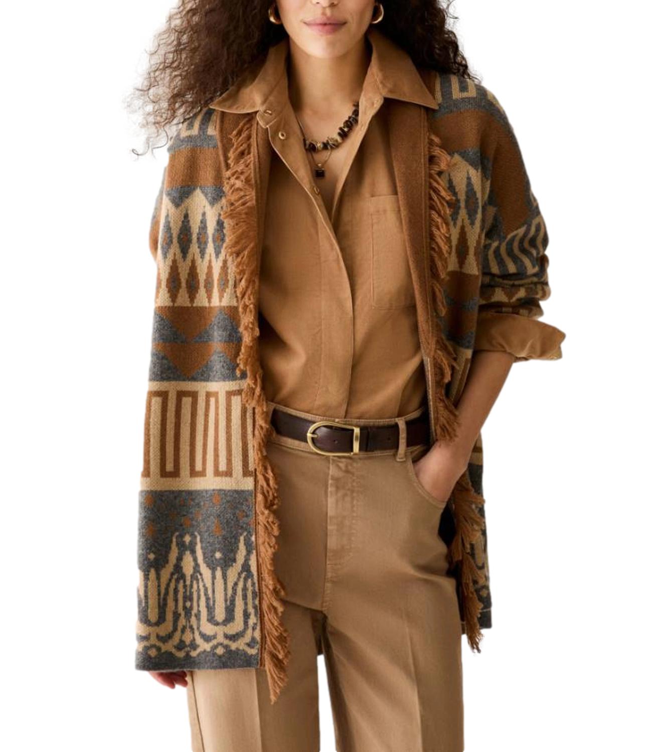 Penny Black Cardigan da Donna - Tabacco - 2621346073200
