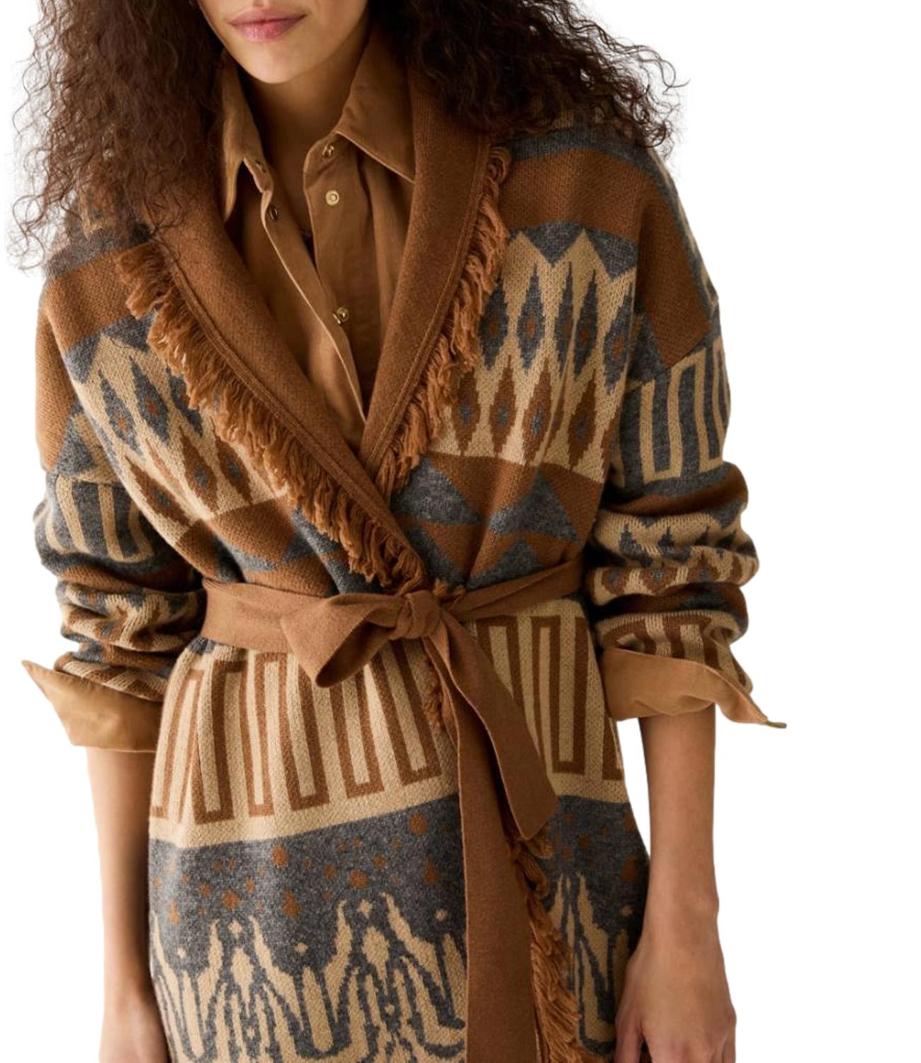 Penny Black Cardigan da Donna - Tabacco - 2621346073200