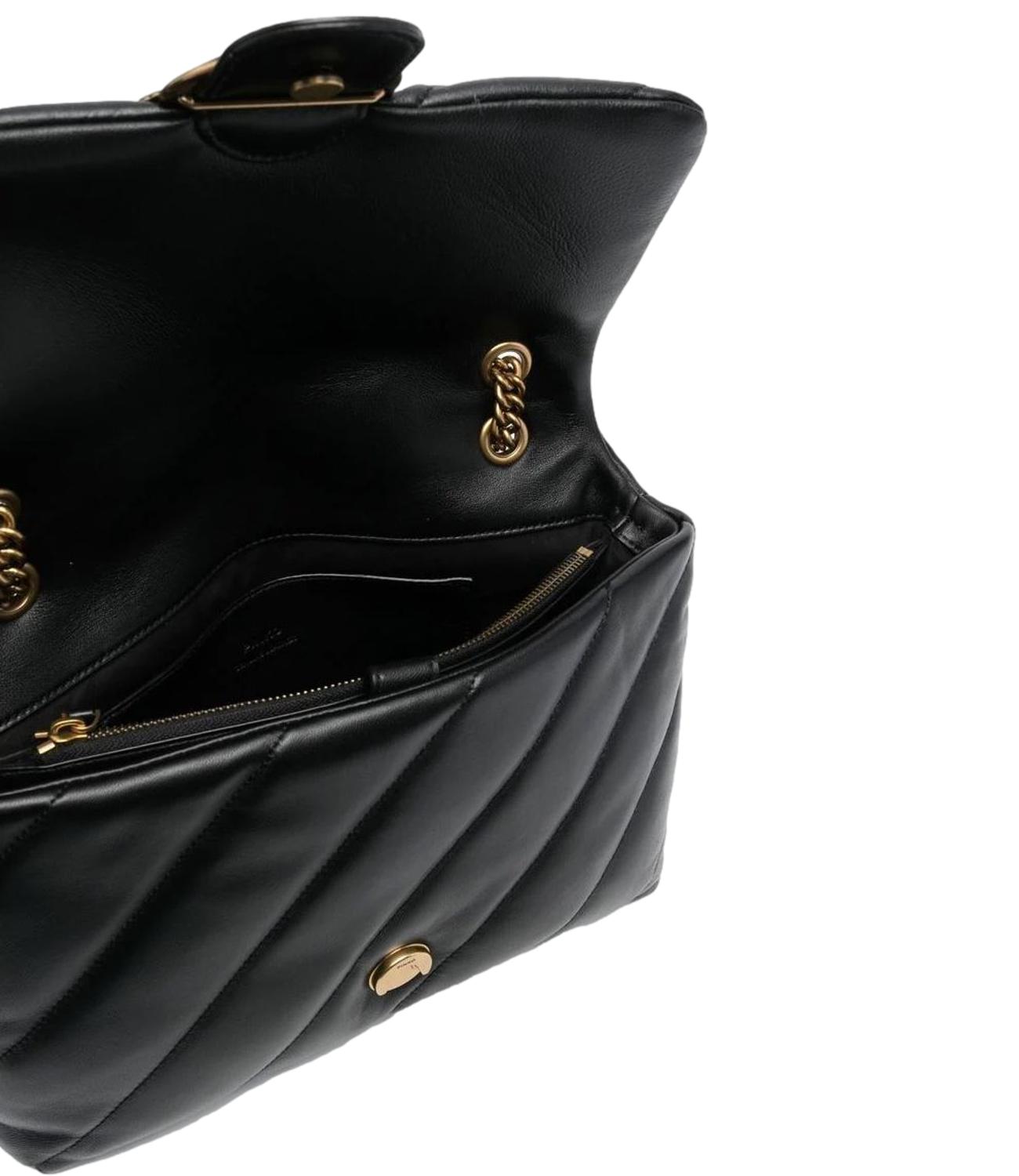 Pinko Borsa da Donna - NerO-Antique Gold - 100037-A0f2