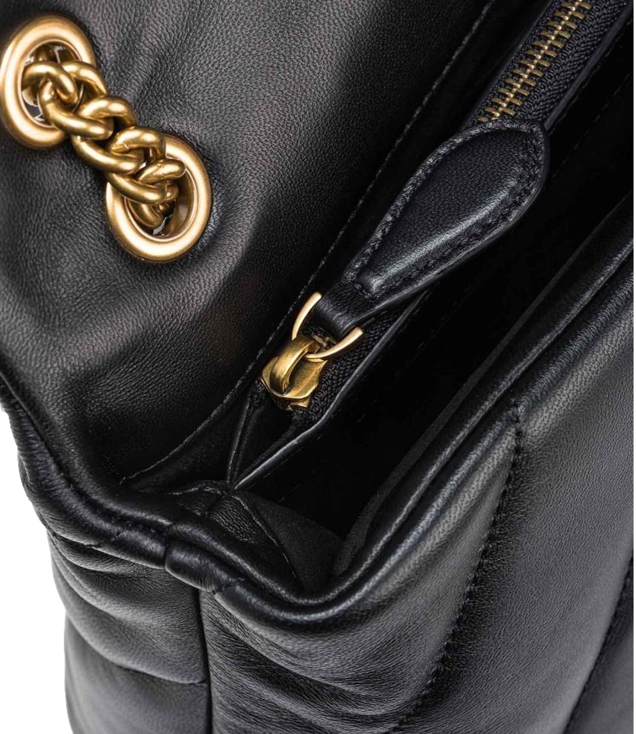 Pinko Borsa da Donna - NerO-Antique Gold - 100037-A0f2