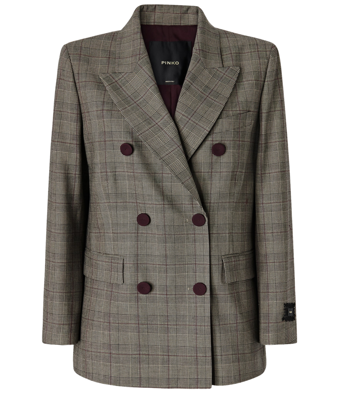 Pinko Giacca da Donna - Beige/bordeaux/nero - 105617-A3ff
