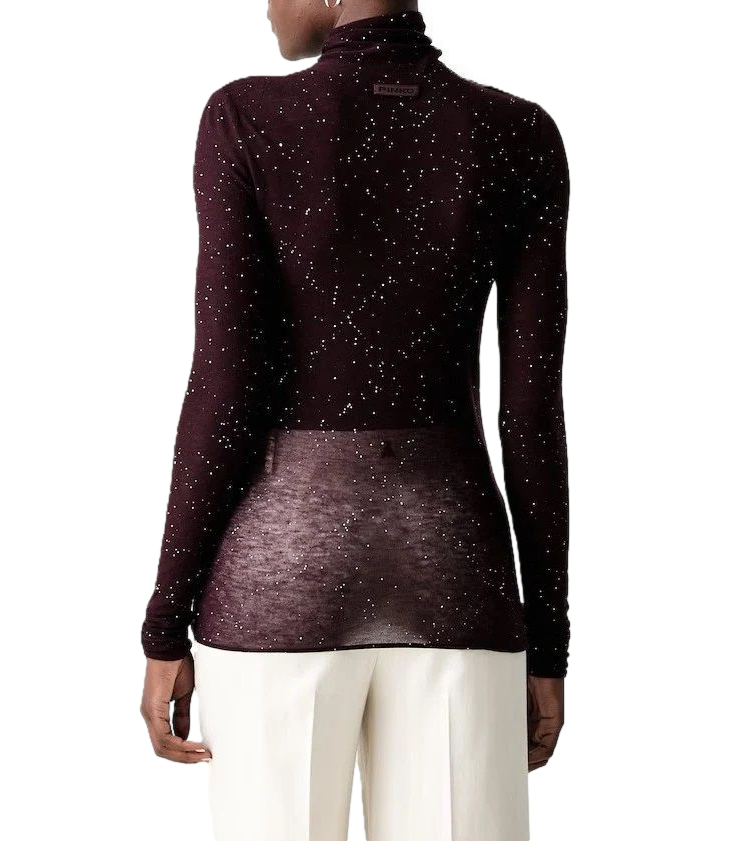 Pinko Maglia da Donna - Viola Prugna Perfetto - 105821-A2pm