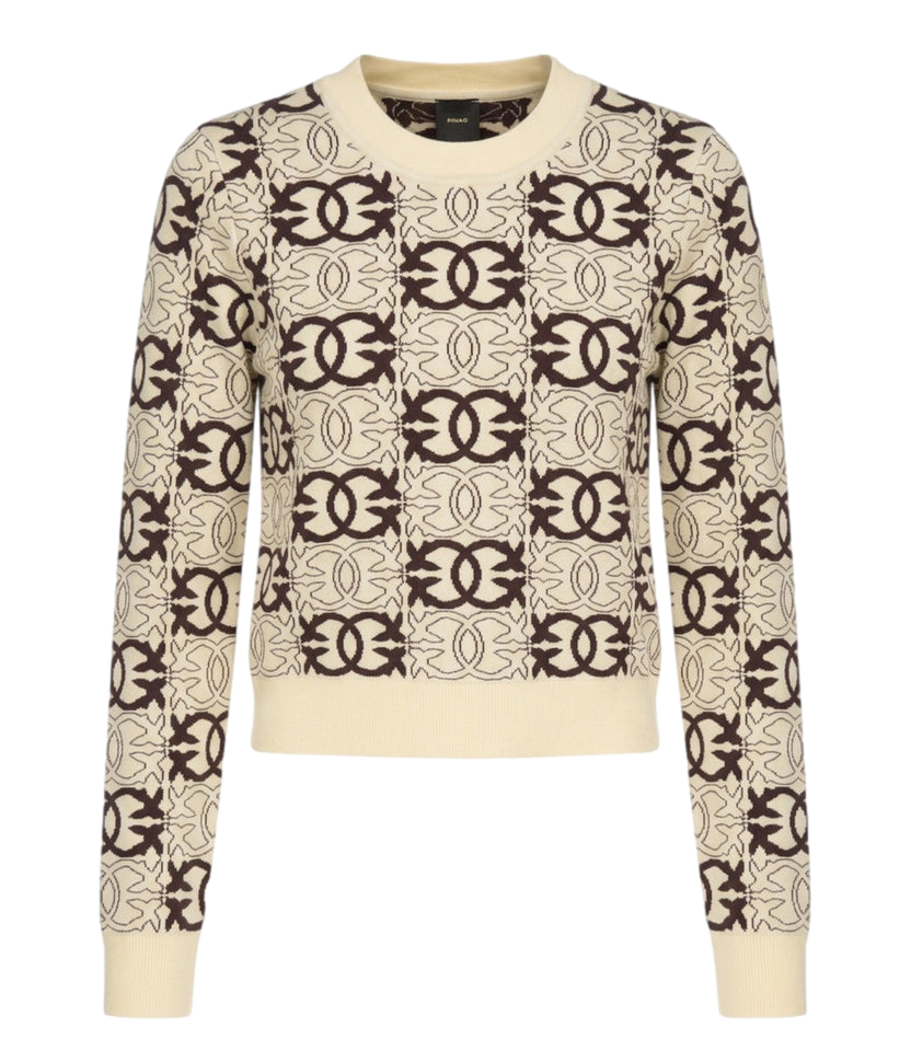 Pinko Maglia da Donna - Beige/marrone - 106041-A2yd