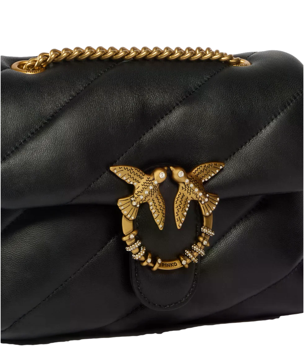 Pinko Borsa da Donna - NerO-Antique Gold - 107058-A0f2