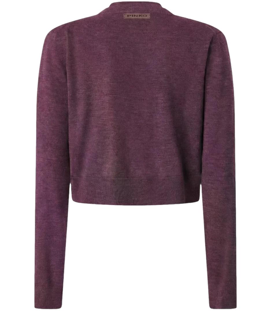 Pinko Maglia da Donna - Viola Prugna Perfetto - 107259-A3fy