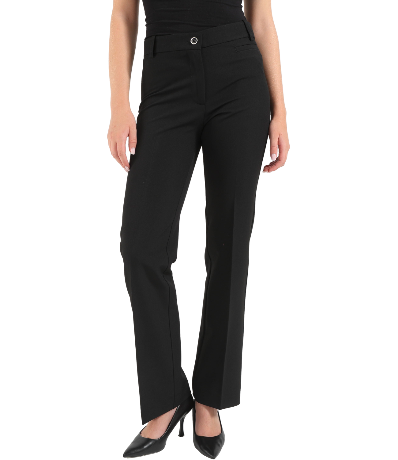 Pinko Pantalone da Donna - Nero Limousine - 107415-A3da