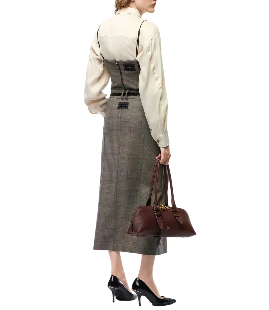 Pinko Top da Donna - Beige/bordeaux/nero - 107472-A3ff