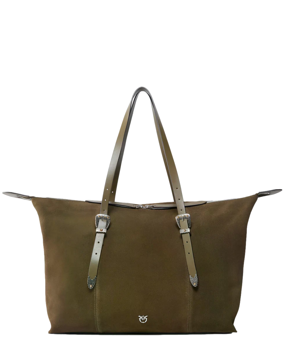 Pinko Borsa da Donna - Militar GreeN-Nickel - 107649-A0f6