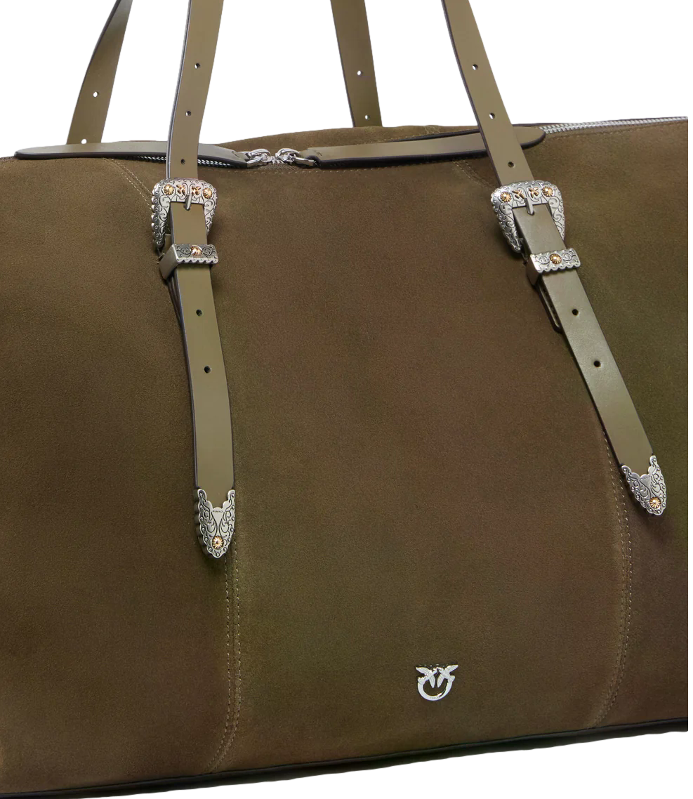 Pinko Borsa da Donna - Militar GreeN-Nickel - 107649-A0f6