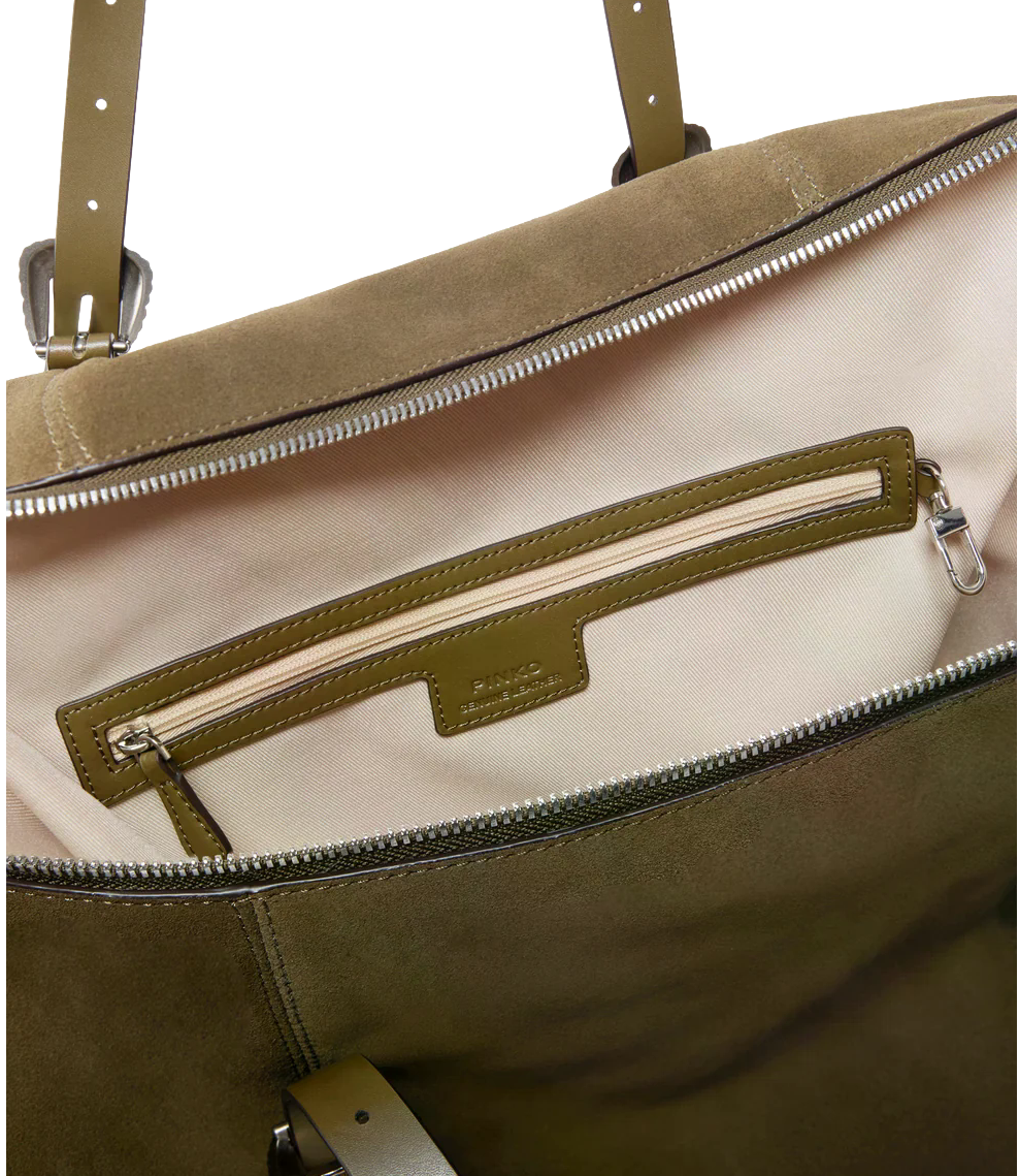 Pinko Borsa da Donna - Militar GreeN-Nickel - 107649-A0f6