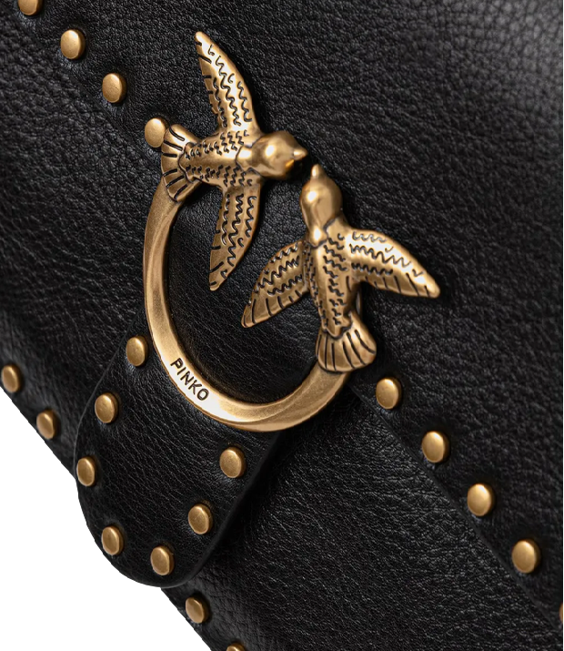 Pinko Borsa da Donna - NerO-Antique Gold - 107664-A2jg