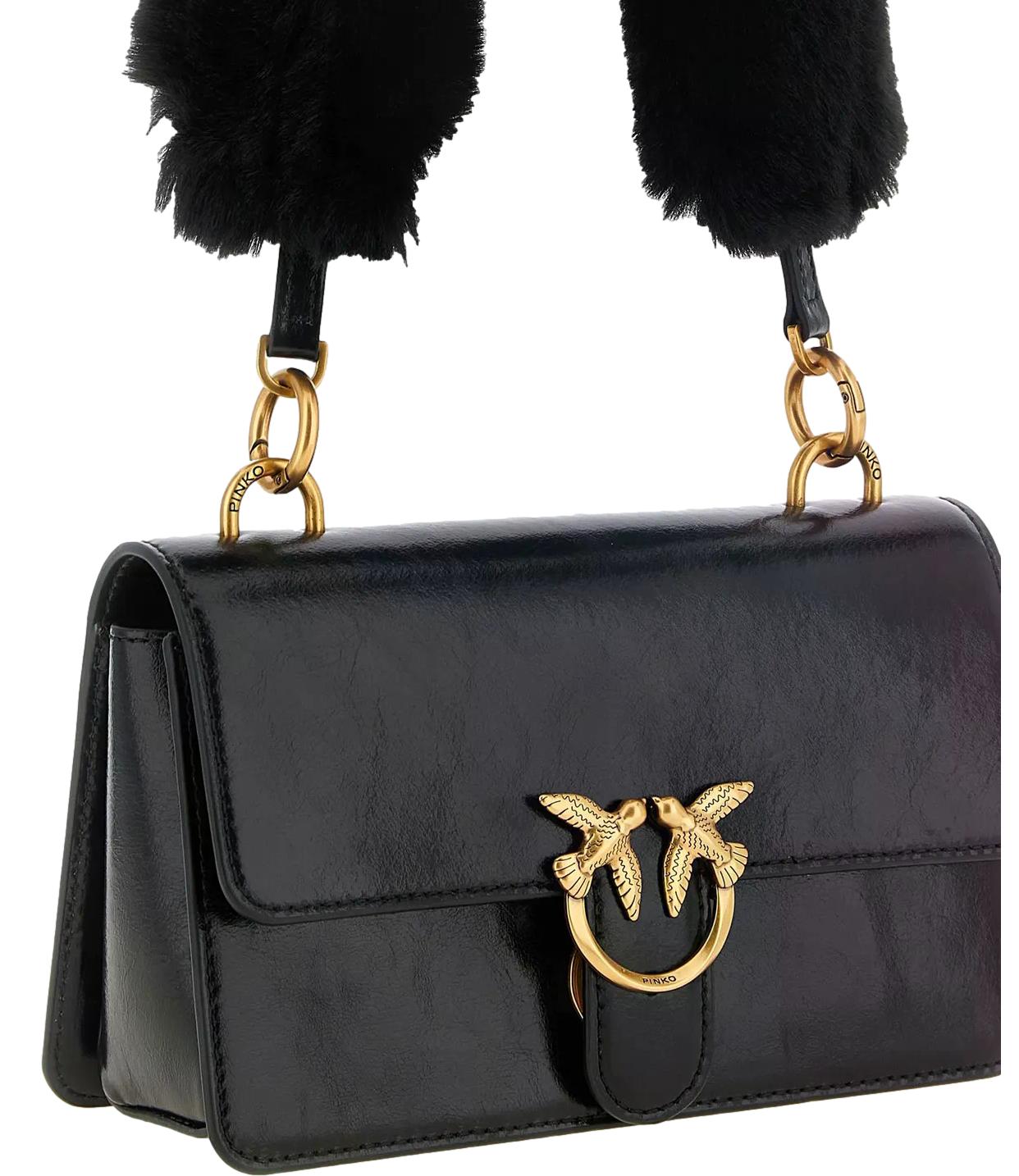 Pinko Borsa da Donna - NerO-Antique Gold - 107676-A3lp