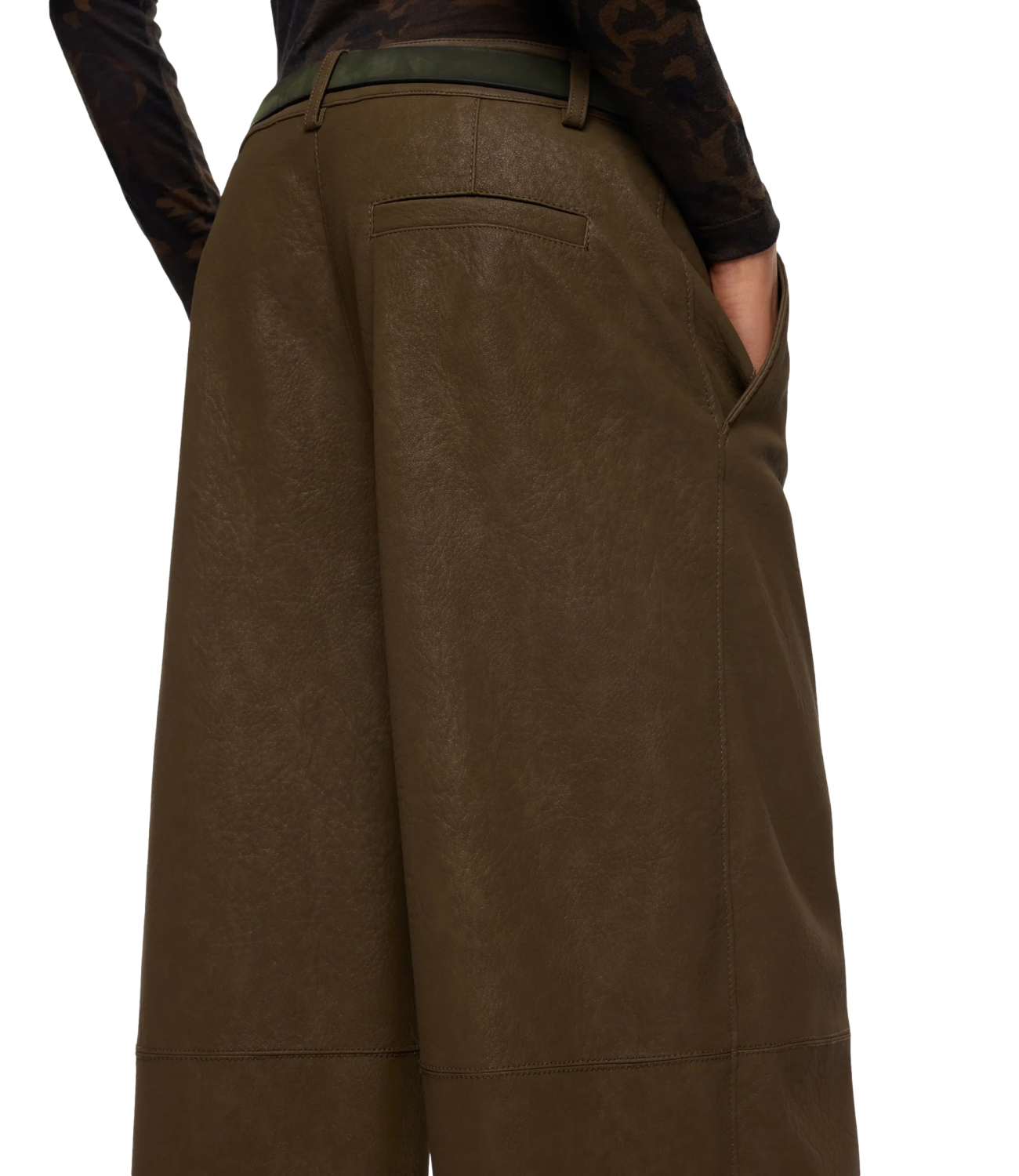 Pinko Pantalone da Donna - Verde - Faggio - 107710-A3md