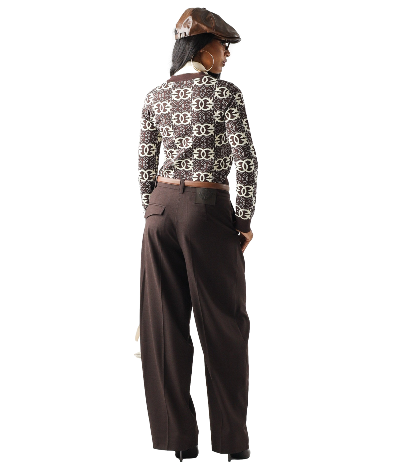 Pinko Pantalone da Donna - Marrone Oltre Buio - 107712-A3ms