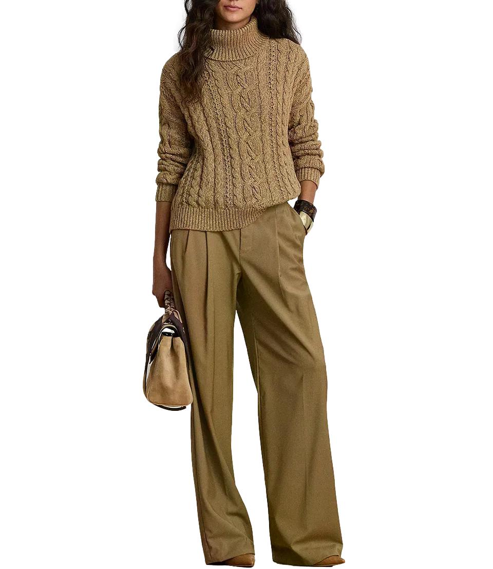 Ralph Lauren Pullover da Donna - Camel Marl - 200b27835
