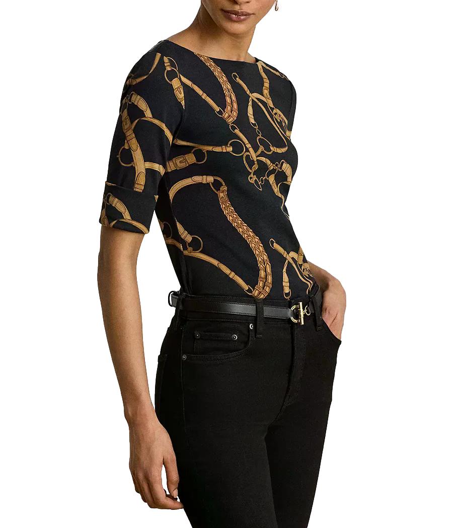 Ralph Lauren T-Shirt da Donna - Black/tan - 200p13948
