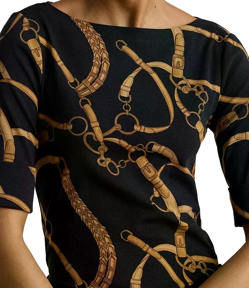 Ralph Lauren T-Shirt da Donna - Black/tan - 200p13948